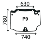 STEKLO KABINE ZA TRAKTOR SERIJE TNF TNFA, T4040F