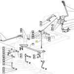PLETENICA DVIGA KOSIŠČA ZA VRTNI TRAKTOR CASTELGARDEN XDL190HD, SDX108 HYDRO