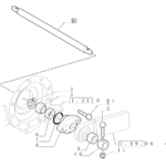 OSOVINA SPODNJIH ROK ZA TRAKTOR NEW HOLLAND TN95A, TN75A, TN85A, TN70A, TN55D, TN65D, TN70D, TN70F, TN75F, TN90F, T4040, T4020, T4030, T4040,T4050, T4060