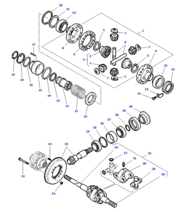 KONUSNO VALJČNI LEŽAJ DIFERENCIJALA  MASSEY FERGUSON 4315, 4320, 4325, 4335, 4345, 421 - Slika 2