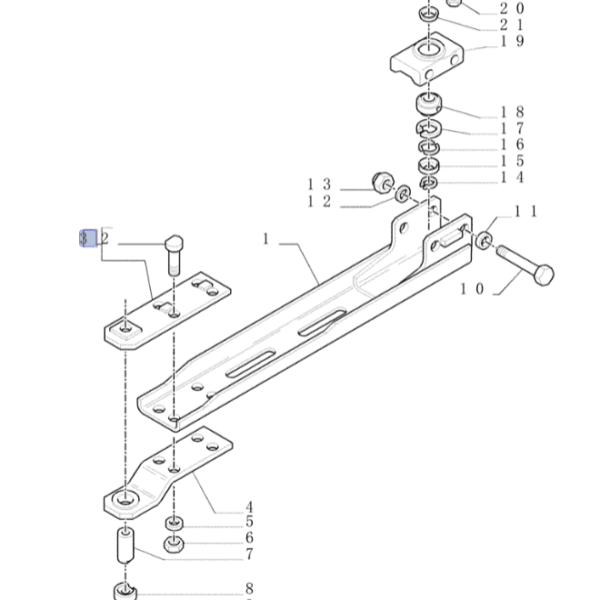 SKODELICA VZVODA PREME ZA TRAKTOR NEW HOLLAND TN95F