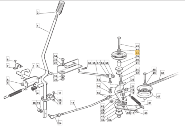 "V" JERMENICA 78mm ZA VRTNI TRAKTOR CASTELGARDEN ET10/72, TP12,5/72 - Slika 2