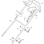 VIJAK Z ROČKO ZA ROČAJ VRTNE KOSILNICE ALPINA AL653SBQ, MP1554WSQ