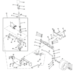 OSOVINA KRMILA / KRMILNA OS ZA VRTNI TRAKTOR HUSQVARNA CT130, CT150, CTH130, CT160, CTH160, LTH 125