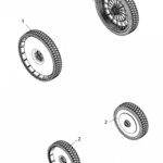 PREDNJE KOLO 205mm ZA VRTNO KOSILNICO M-TECH M5360SPHWB