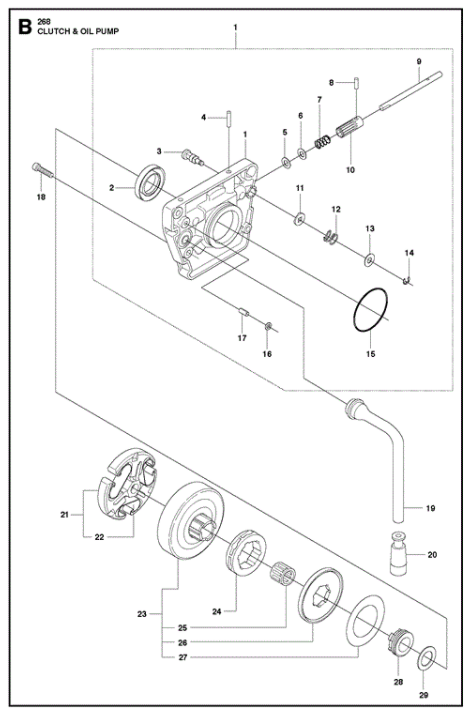 501288501 husqvarna 268 tesnilo rezervni deli kosovnica