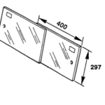 ZADNJE SPODNJE STEKLO DRSNO ZA TRAKTOR FIAT 80-66DTS