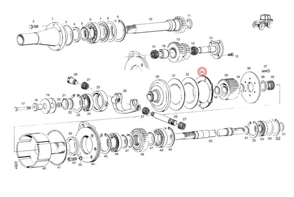 DISK KARDANA 170mm/180mm FENDT FARMER 309LSA, 6 ZOBOV - Slika 2