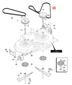 JERMEN NOŽEV / KOSIŠČA ZA VRTNI TRAKTOR MURRAY MARATHON - Slika 2