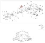 ZAGOZDA ZOBNIKA REDUKTORJA ZA MULČER INO M900, TSM - Slika 2