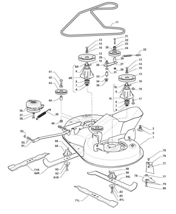 LEVO REZILO 420mm ZA VRTNI TRAKTOR HURRICANE HTG84RB, KRILATO - Slika 2