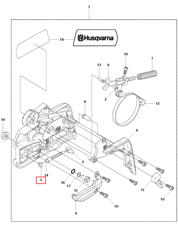 VODILICA ZATEZAČA LANCA MOTORNA PILA HUSQVARNA 140 - Slika 3