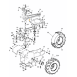 JERMEN POGONA ZA STRIŽNO KOSILNICO MTD BM87-35, MOTOR - PRENOS