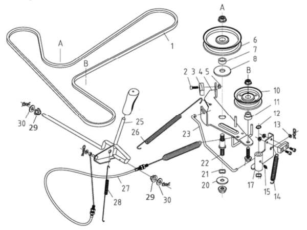 "U" JERMENICA KOSIŠČA 123mm ZA VRTNI TRATKOR - Slika 3