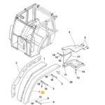 DESNI PRODUŽETAK STRAŽNJEG BLATOBRANA ZA LANDINI VISION 105